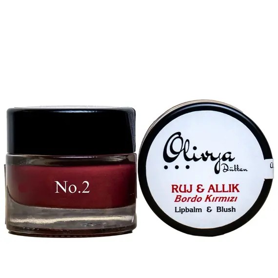 Doğal Ruj & Allık Bordo Kırmızı