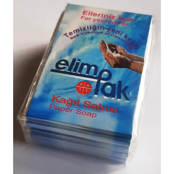 ELİMPAK KLASİK KAĞIT SABUN-YERLİ ÜRETİM- 10 LU AMBALAJ