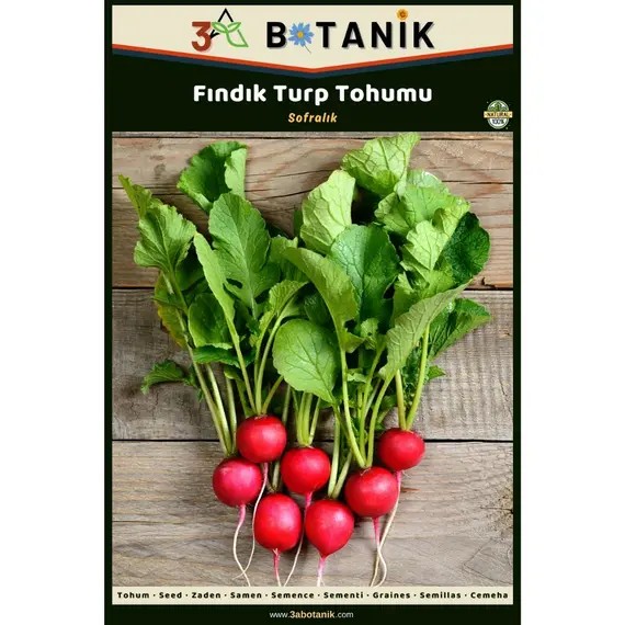 Fındık Turp Tohumu- Yerli ve Sürdürülebilir Tohum- 5 Gram Turp Tohumu