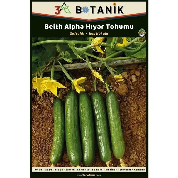 Beith Alpha Hıyar (Salatalık) Tohumu- Yerli ve Sürdürülebilir Tohum- 5 Gram Hıyar Tohumu