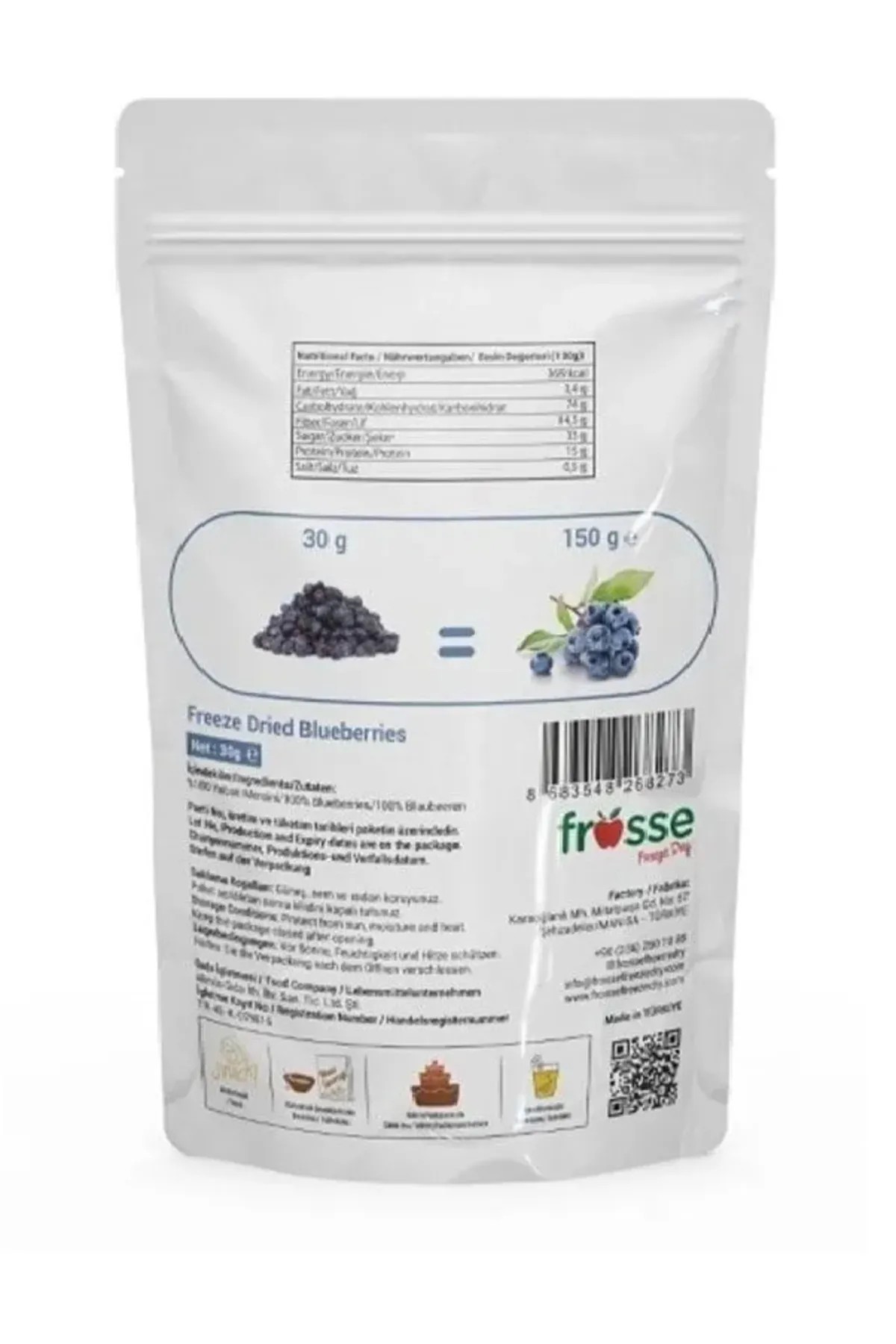 Yaban Mersini - Dondurarak Kurutulmuş - Freeze Dried