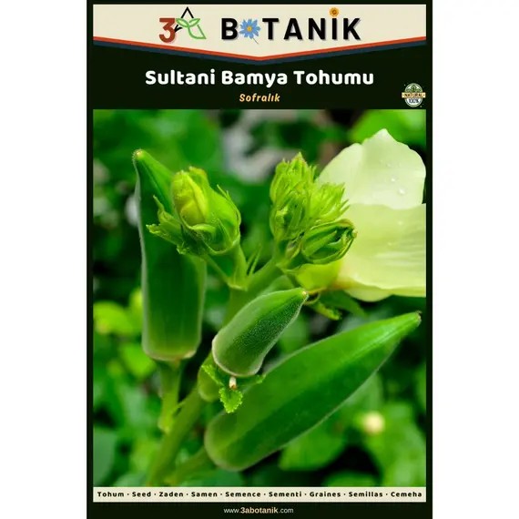 Sultani Bamya Tohumu- Yerli ve Sürdürülebilir Tohum- 5 Gram Bamya Tohumu
