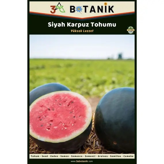 Siyah Karpuz Tohumu- Yerli ve Sürdürülebilir Tohum- 5 Gram Karpuz Tohumu