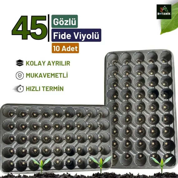 Fide Viyolü- 45 Gözlü Fide Viyolü- Tohum Ekim Kabı- Tohum Ve Fide Yetiştirme Viyolü