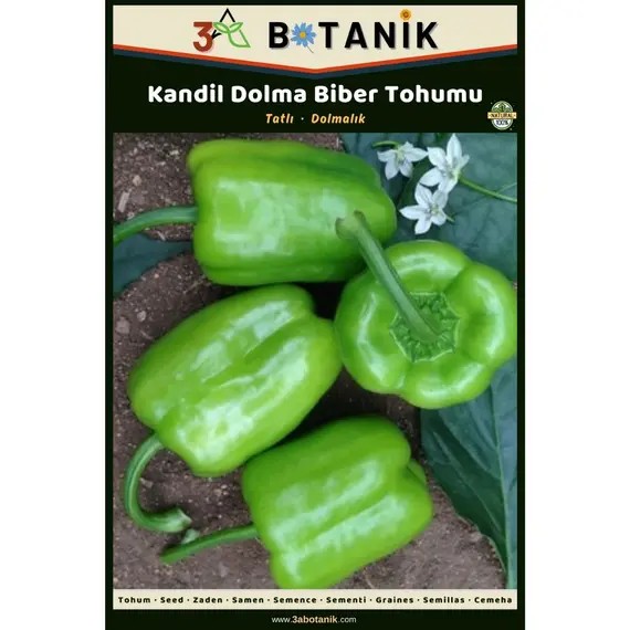 Kandil Dolma Biber Tohumu- Yerli ve Sürdürülebilir Tohum- 5 Gram Tohum