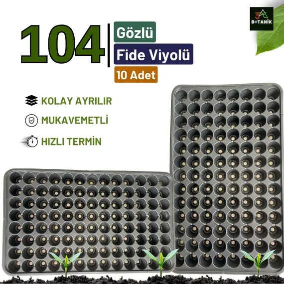 Fide Viyolü- 104 Gözlü Fide Viyolü- Tohum Ekim Kabı- Tohum Ve Fide Yetiştirme Viyolü
