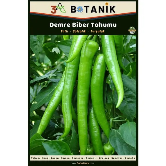 Demre Biber Tohumu- Yerli ve Sürdürülebilir Tohum- 5 Gram Biber Tohumu