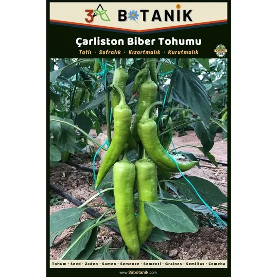 Çarliston Biber Tohumu- Yerli ve Sürdürülebilir Tohum- 5 Gram Biber Tohumu