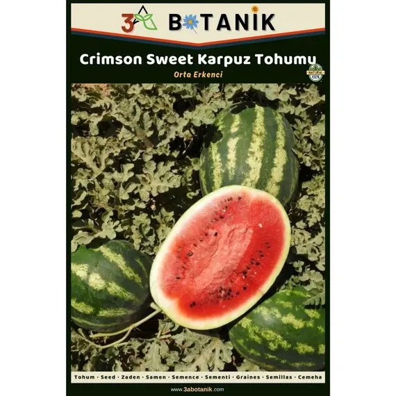 Crimson Sweet Karpuz Tohumu- Yerli ve Sürdürülebilir Tohum- 5 Gram Karpuz Tohumu