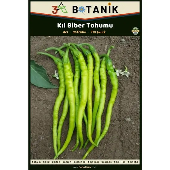 Acı Kıl Biber Tohumu- Yerli ve Sürdürülebilir Tohum- 5 Gram Biber Tohumu