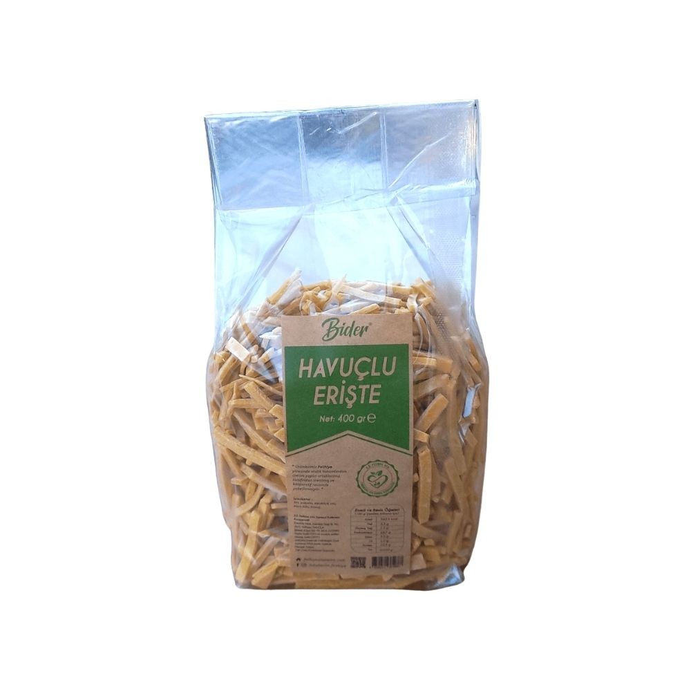 Havuçlu Erişte (Kara Kılçık Unundan) - 400 GR