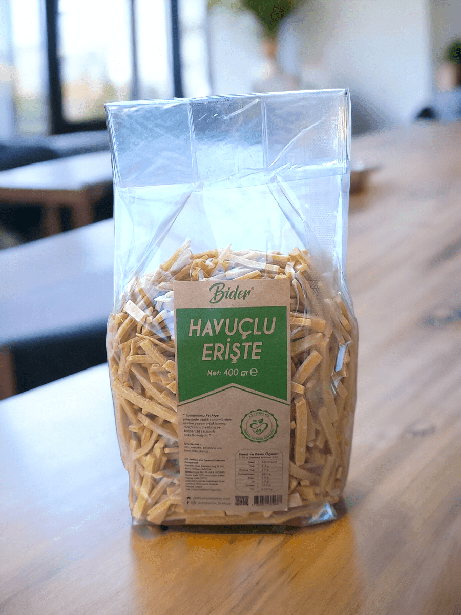 Havuçlu Erişte (Kara Kılçık Unundan) - 400 GR