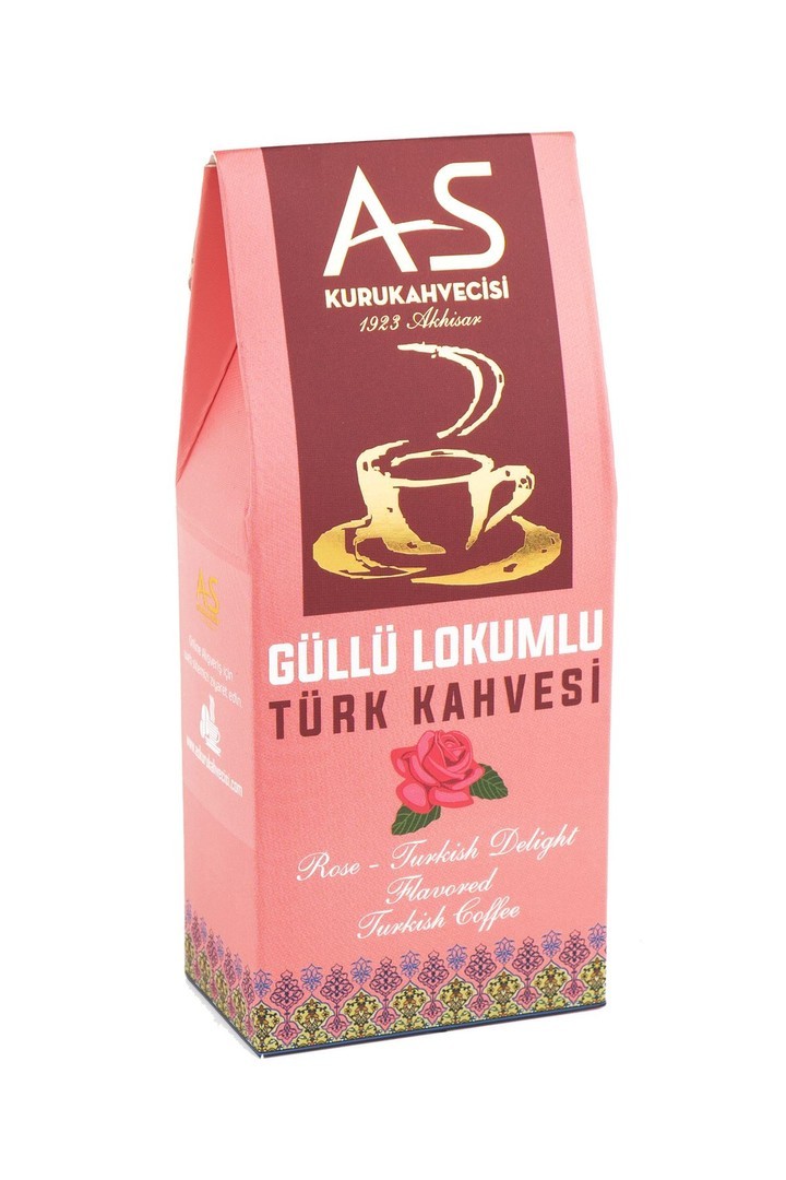 Güllü Lokumlu Türk Kahvesi 100 g