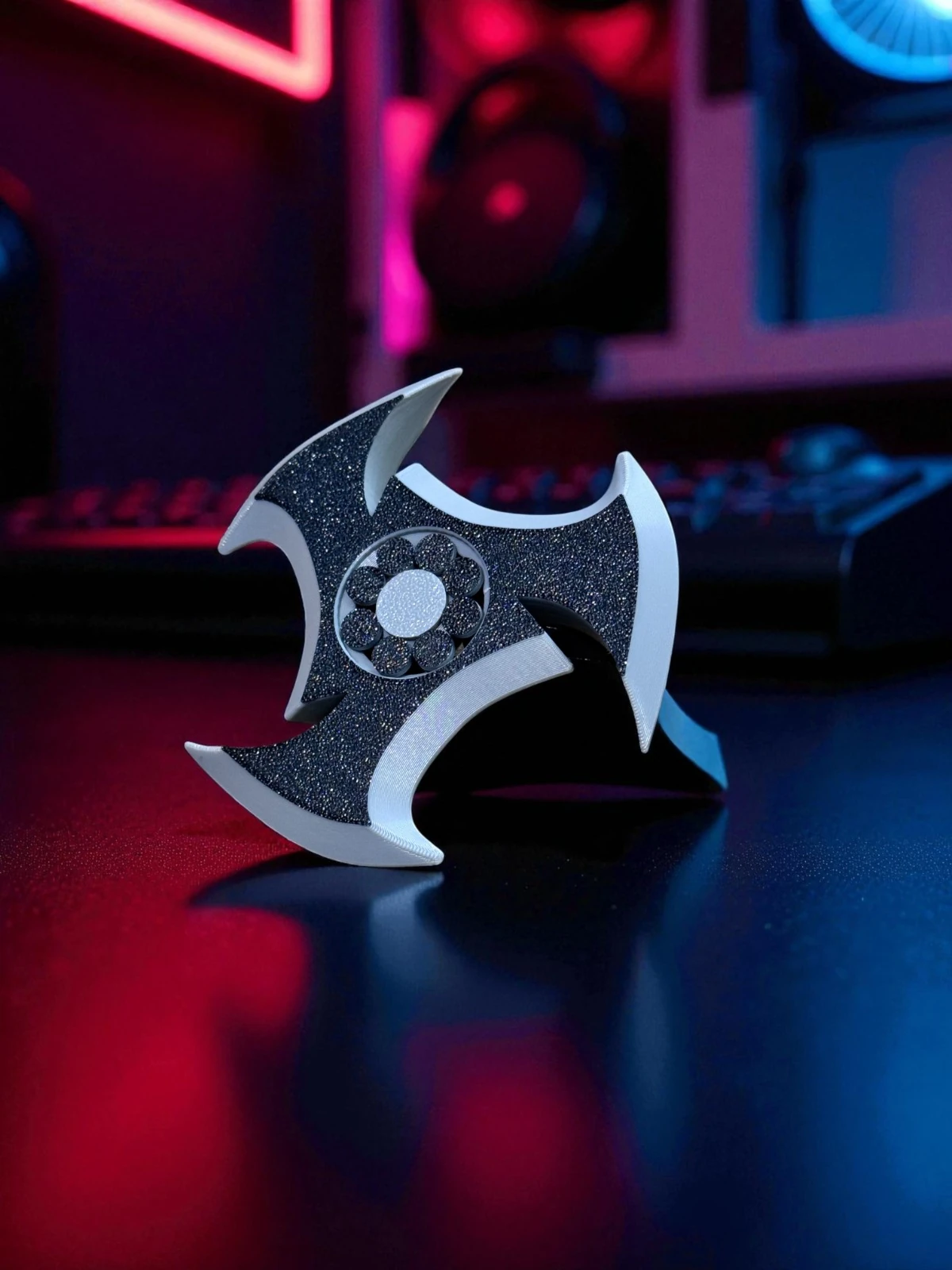 Shuriken Döner Stres Çarkı (GRİ) – Ninja Serisi