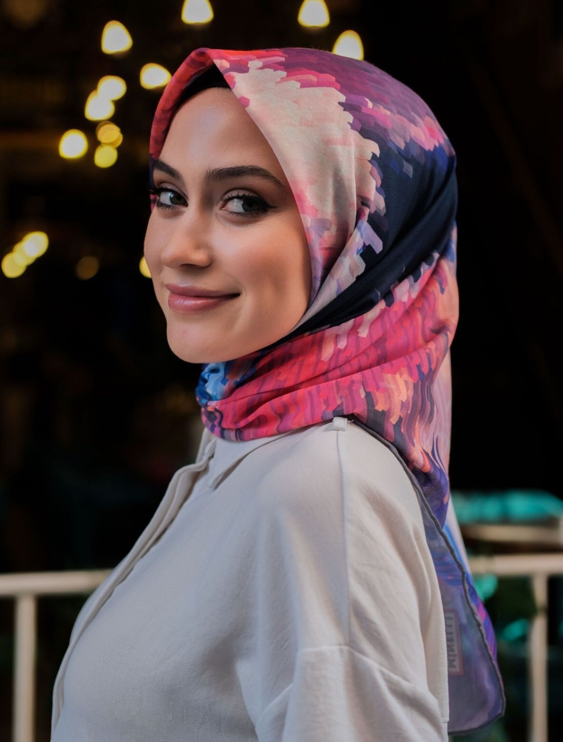 Fişek Desen Soft Eşarp - Gri main variant image