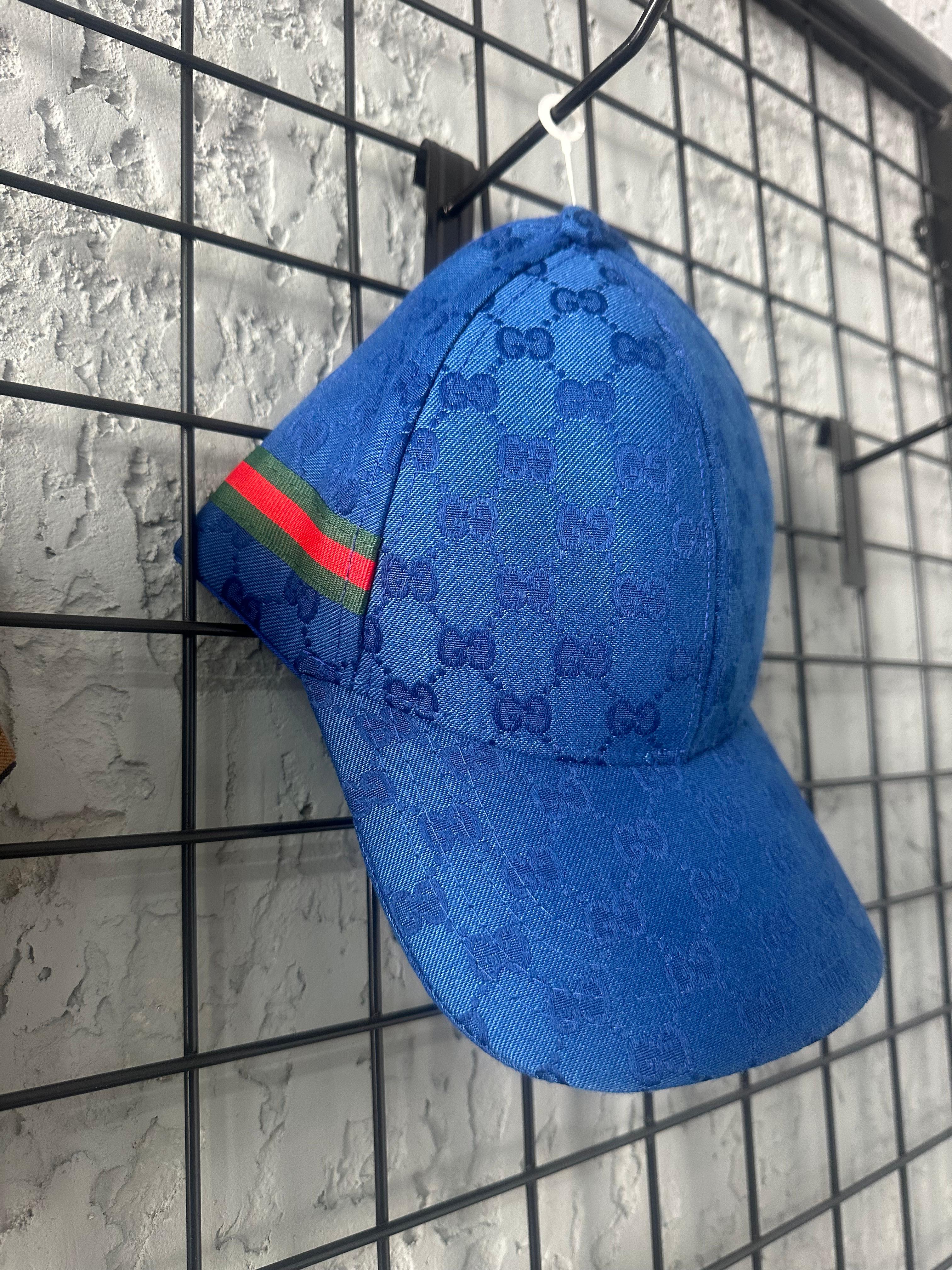 Gucci Şeritli Şapka Mavi