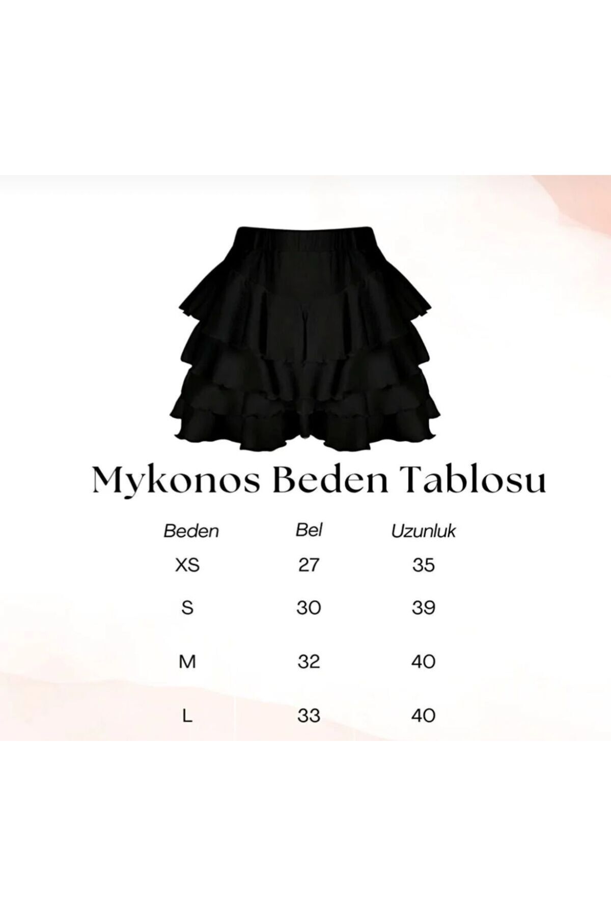 2'Lİ Mykonos Etek Siyah ve Beyaz
