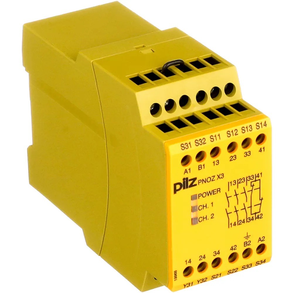 PNOZ X3 230VAC 24VDC 3n/o 1n/c 1so Ürün numarası: 774318