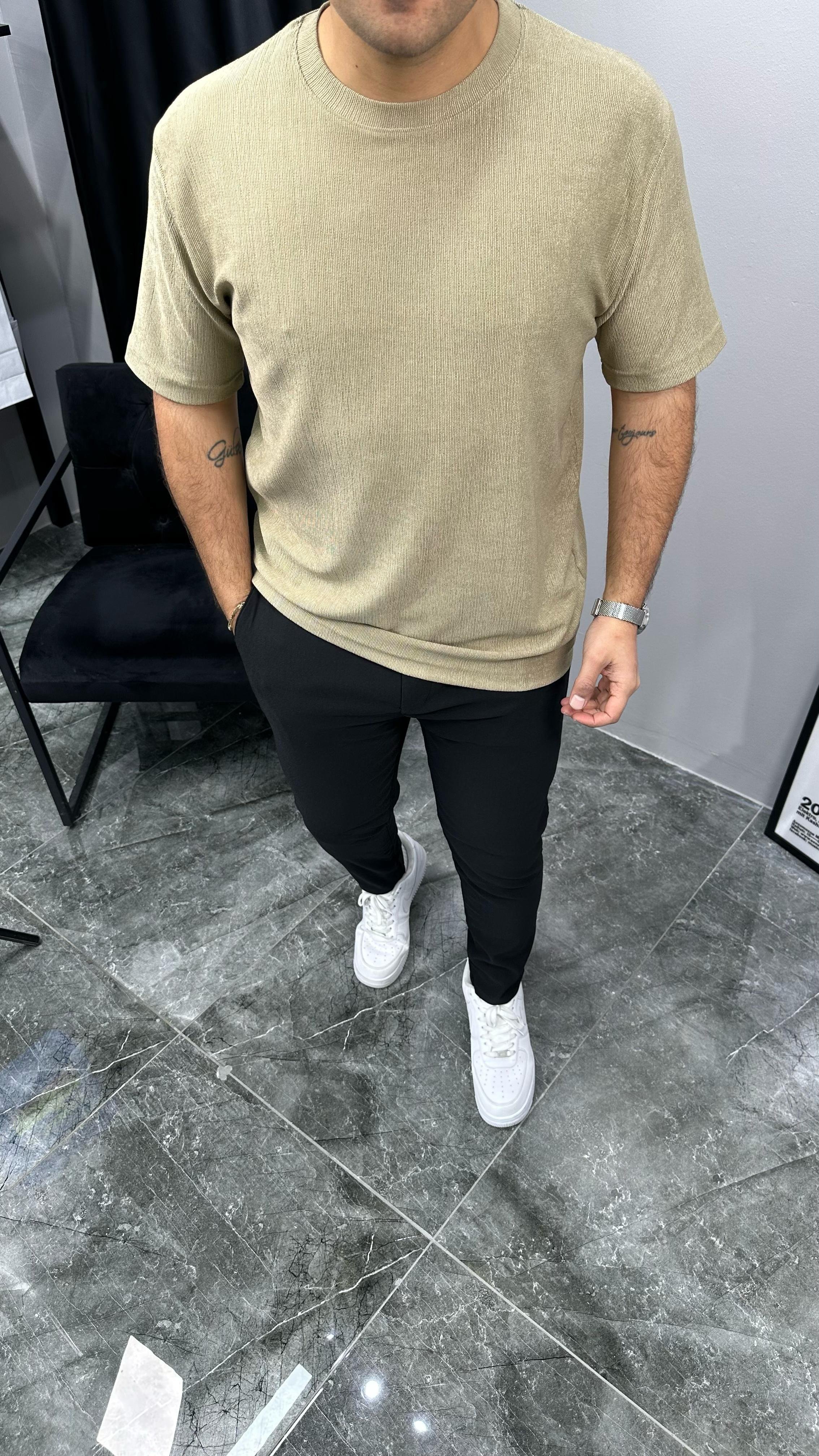 İnce Fitilli Tshirt