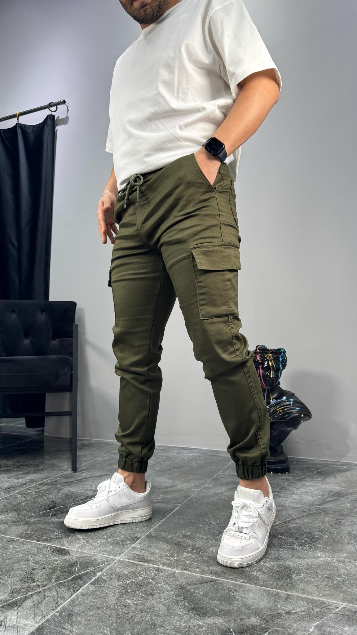 Gabardin Kargo Jogger