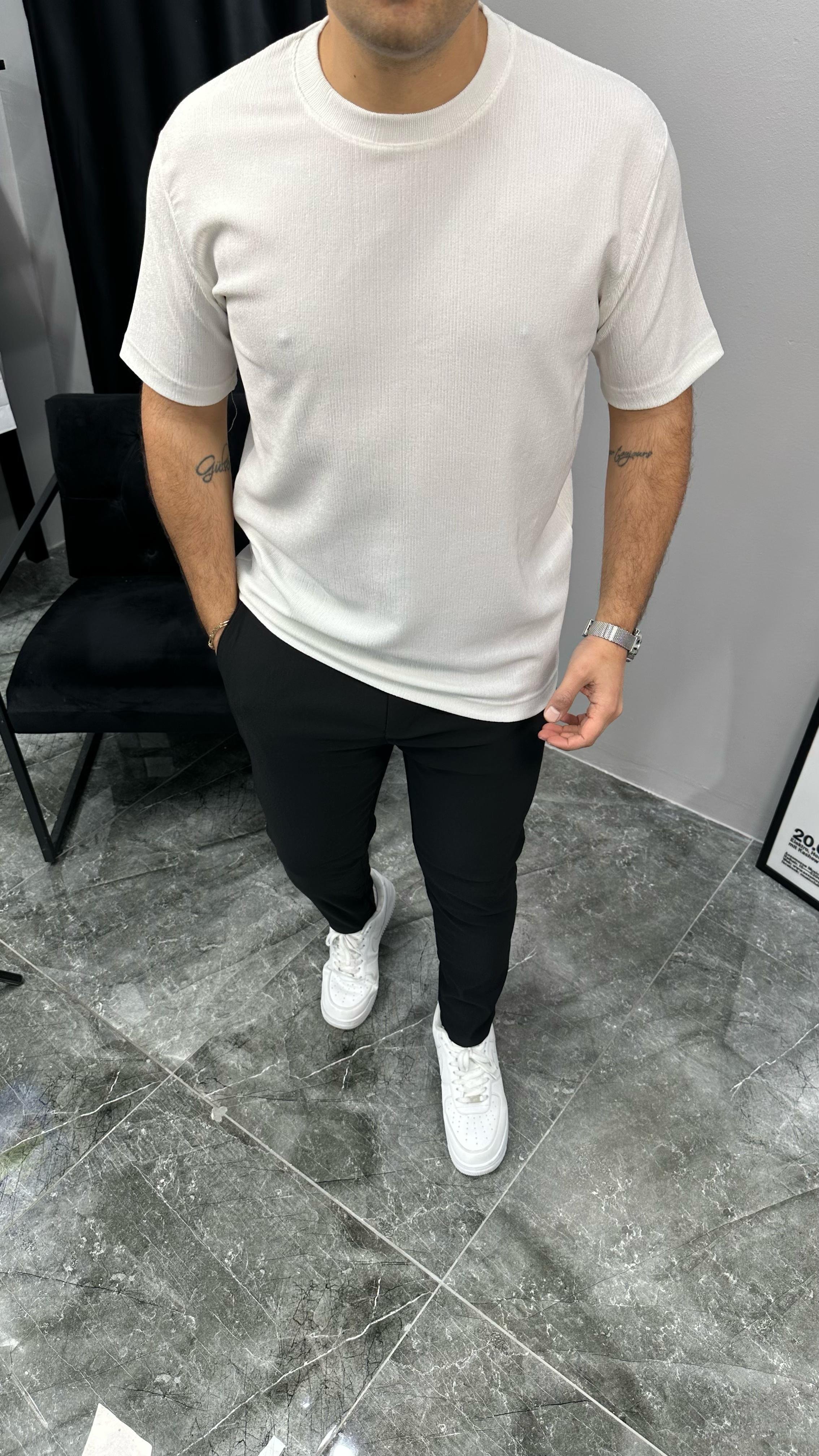 İnce Fitilli Tshirt