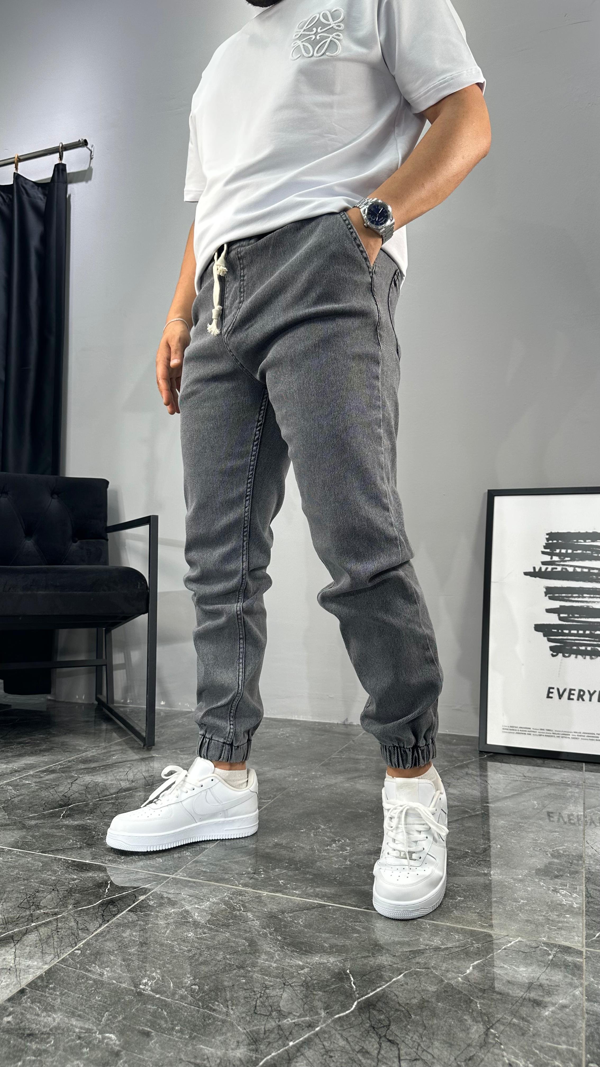 Lastikli Kot Jogger