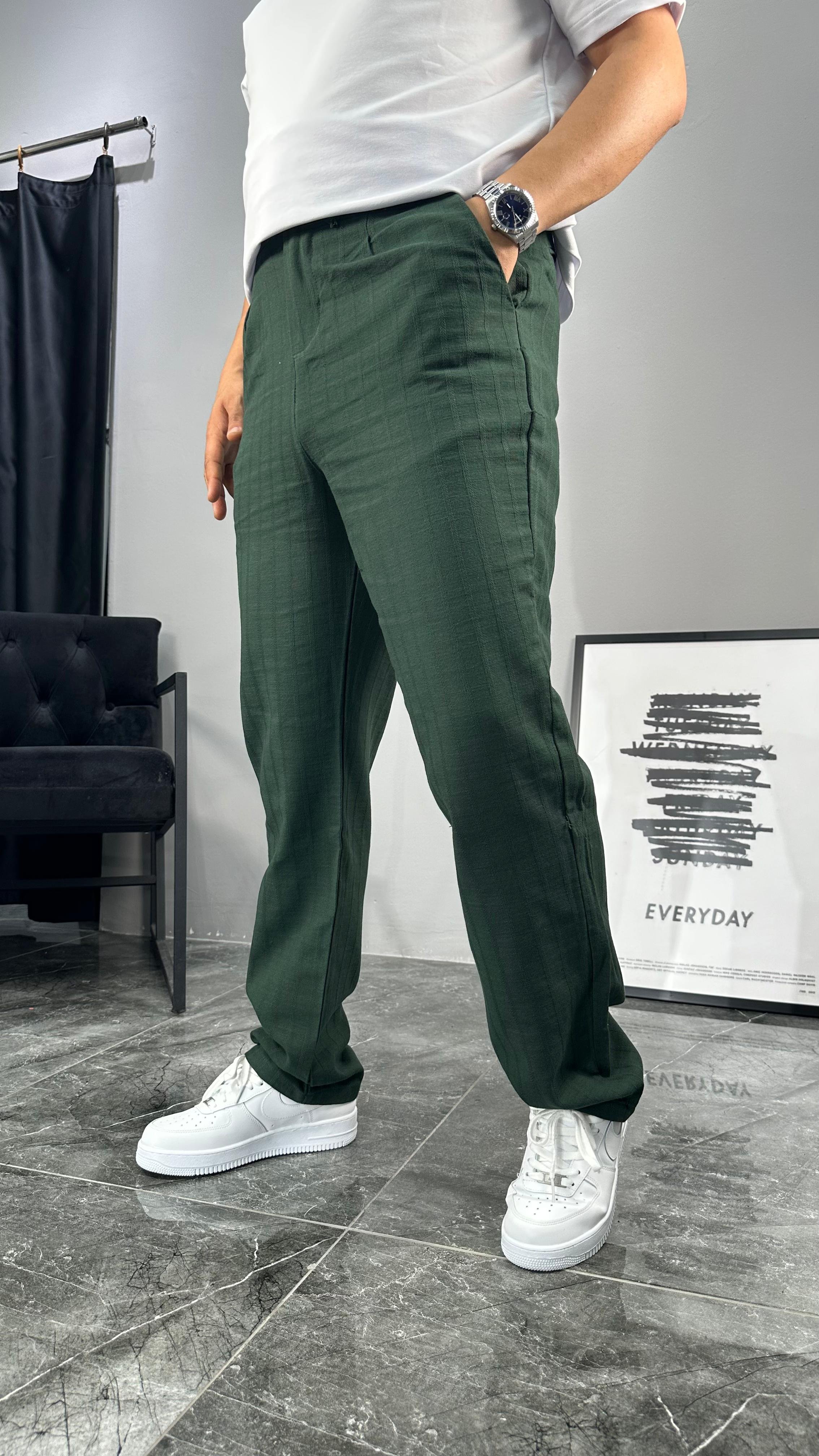 Retro Keten Pantolon