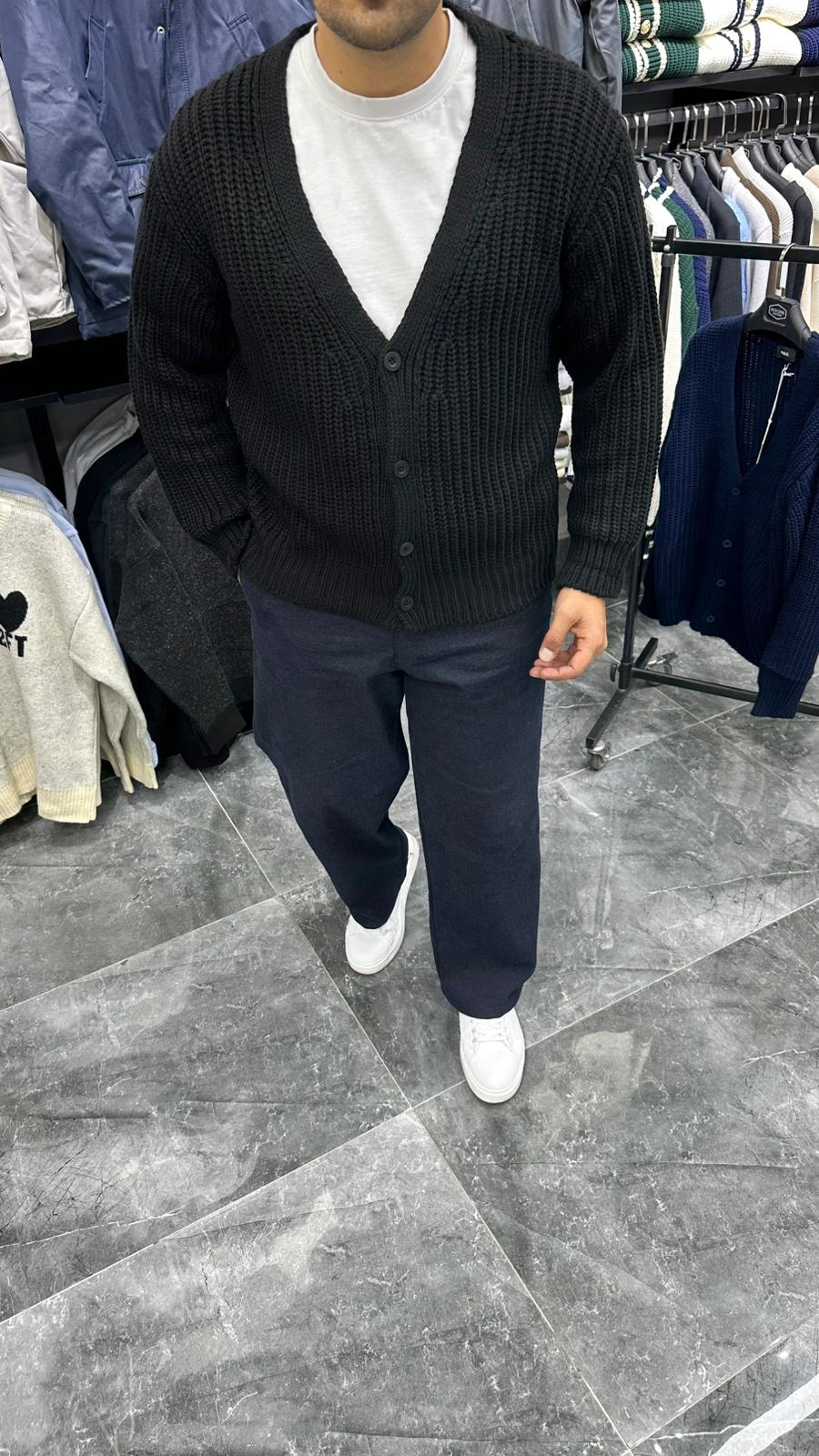 Düğmeli Örme Triko