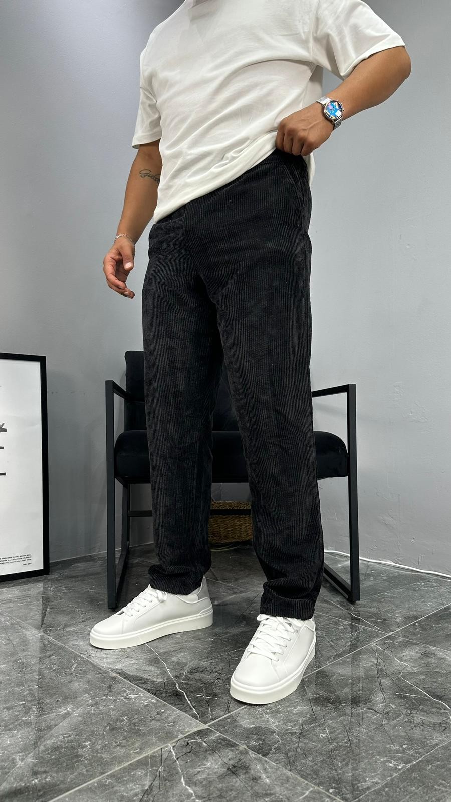 Regular Kadife Pantolon