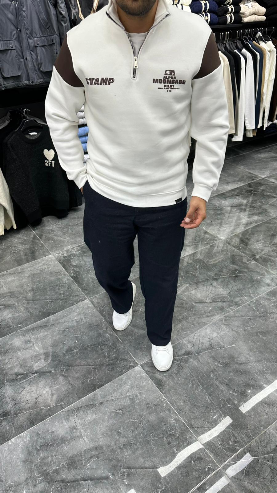 Stamp Şardonlu Sweat