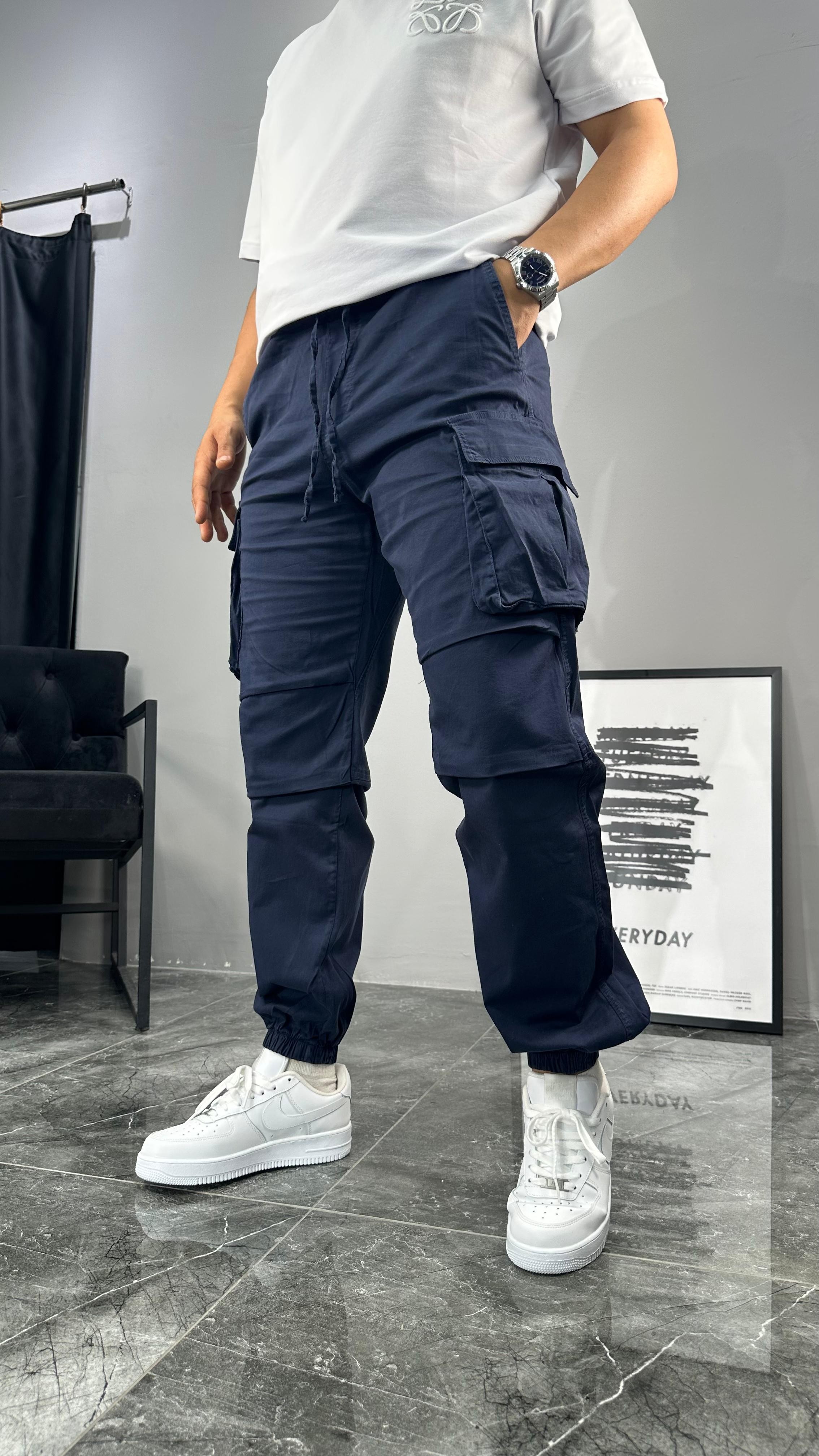 Pileli Kargo Cep Jogger