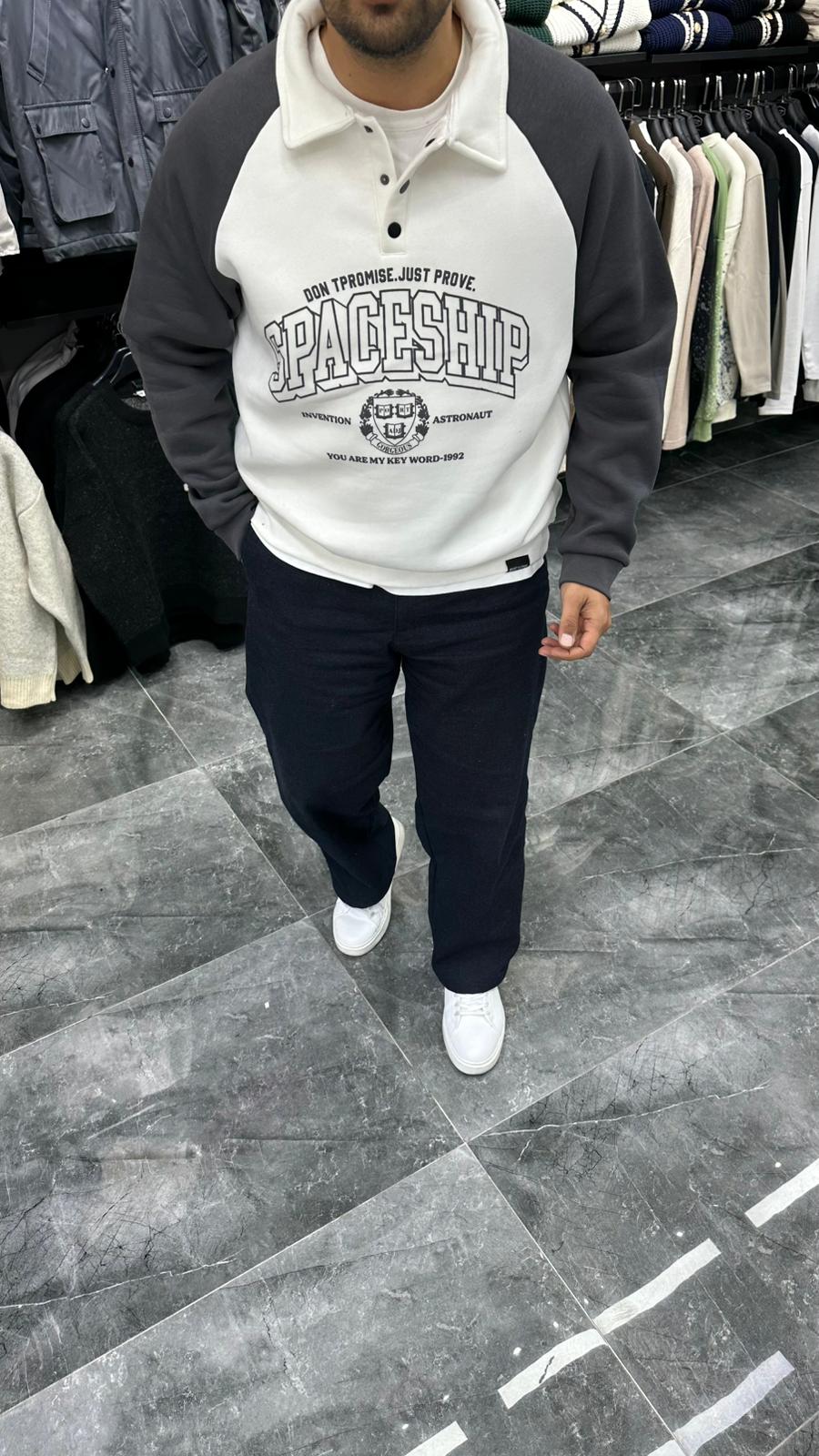 SpaceShip Şardonlu Sweat