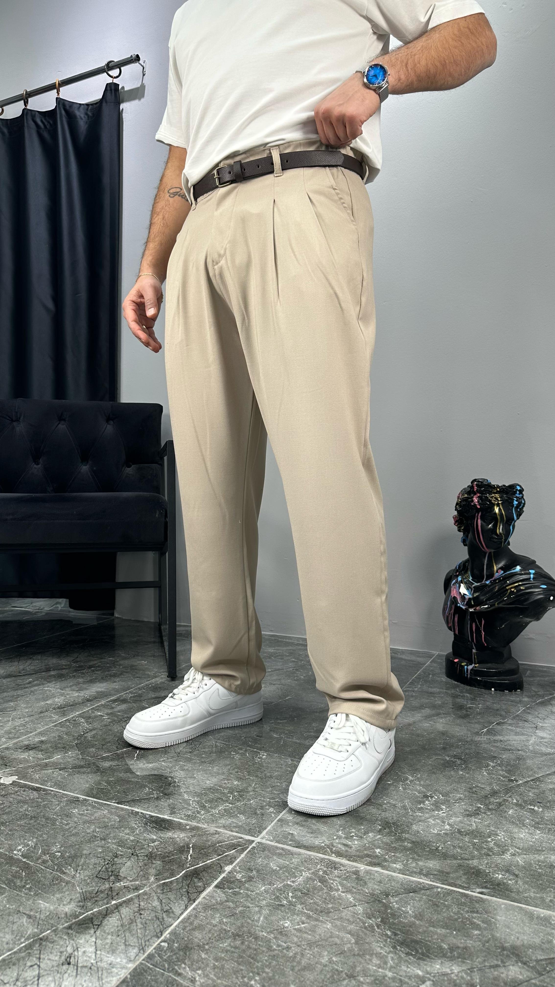 Kemerli Premium Kumaş Pantolon