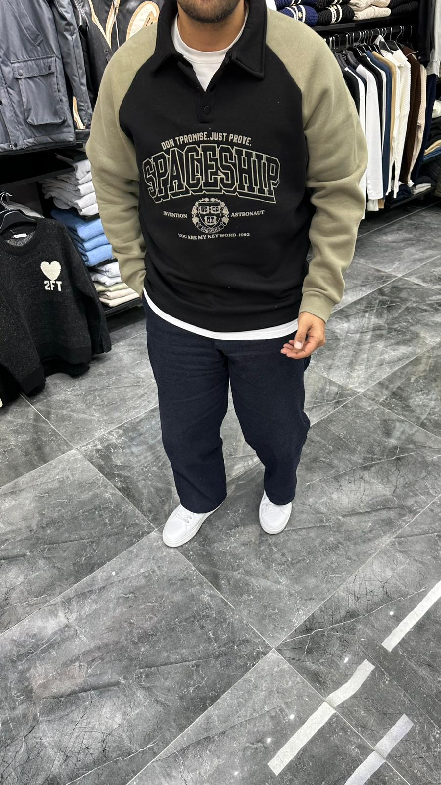 SpaceShip Şardonlu Sweat