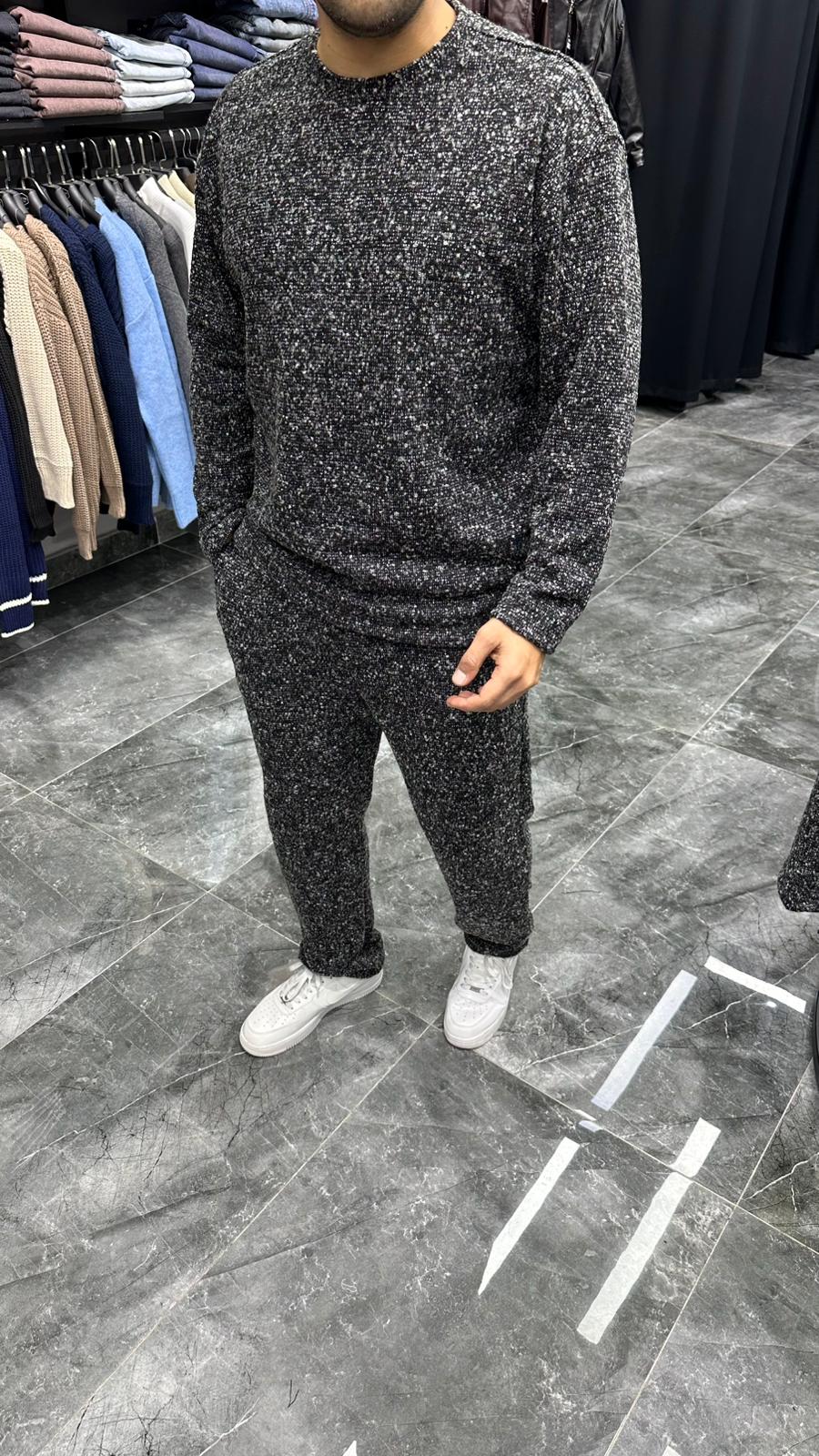 Kışlık Benekli Takım Gri