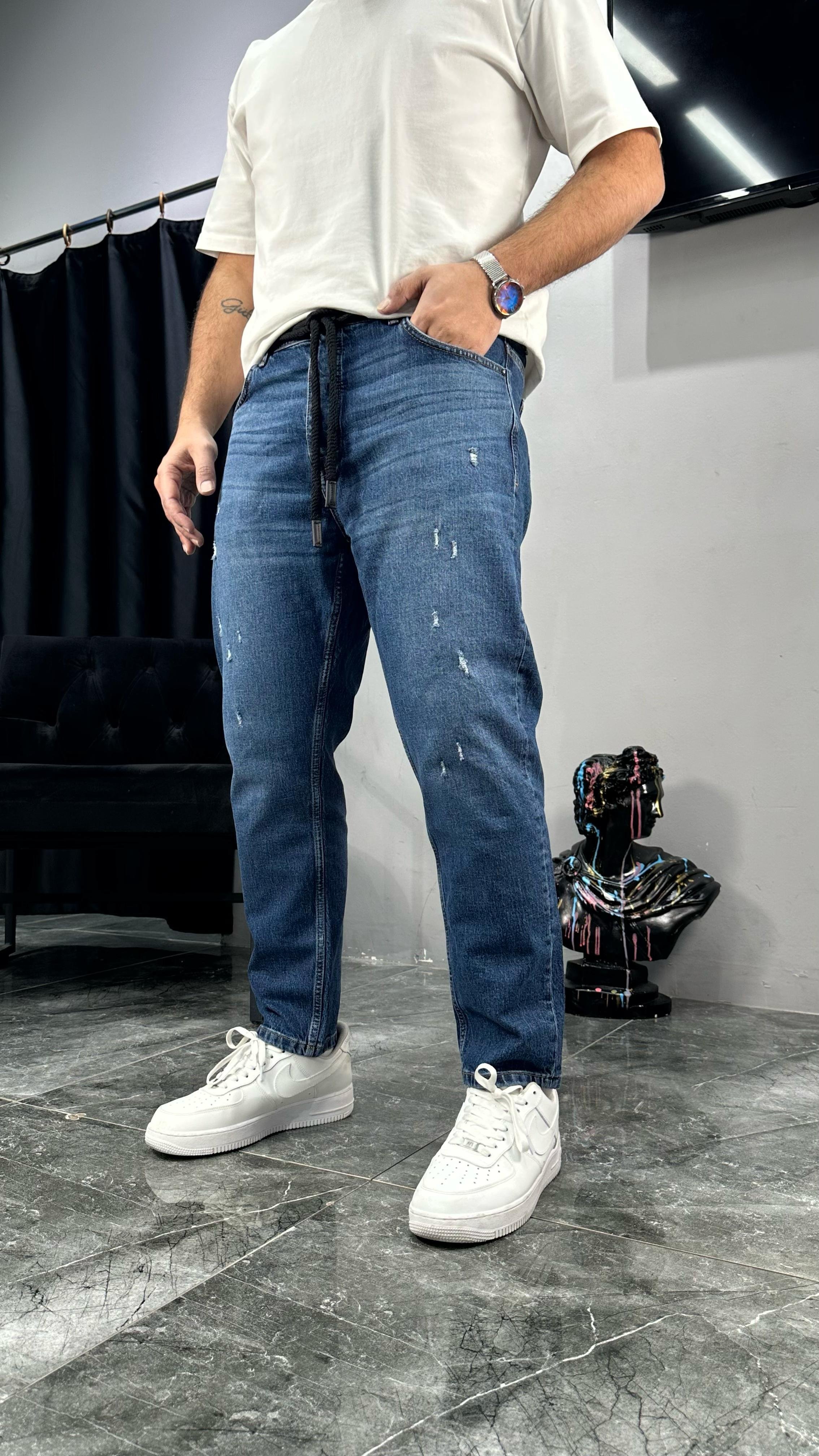 Hasır İpli Regular Jean