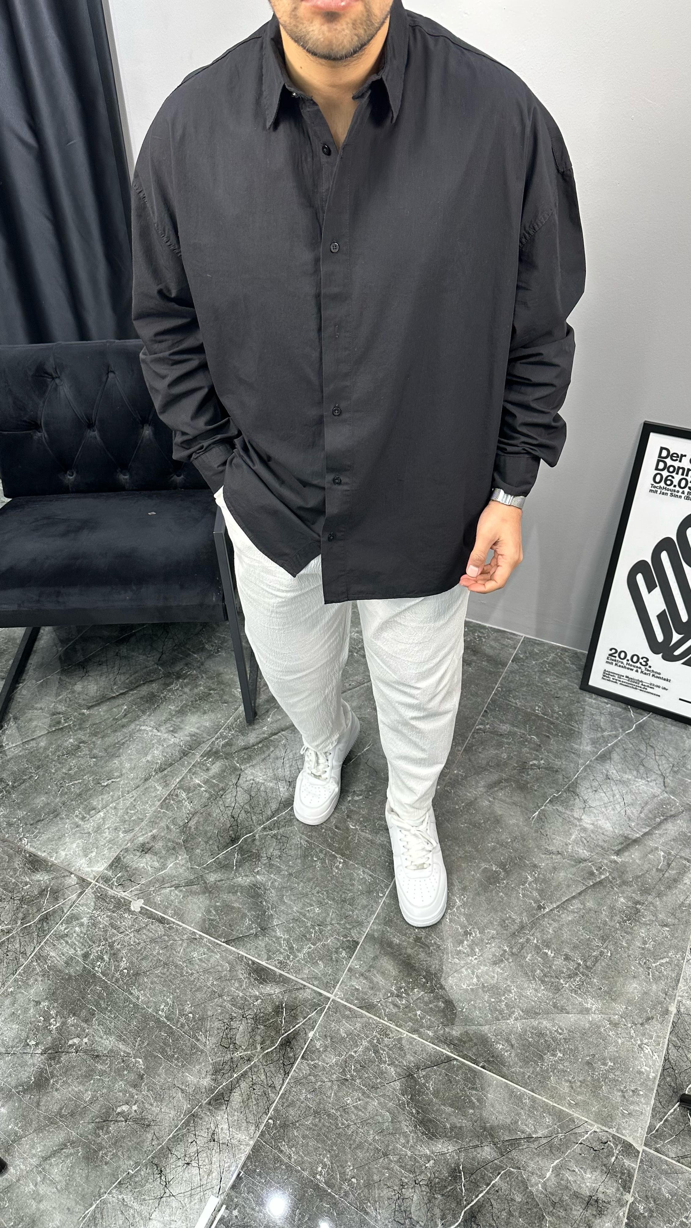 Oversize Gabardin Gömlek