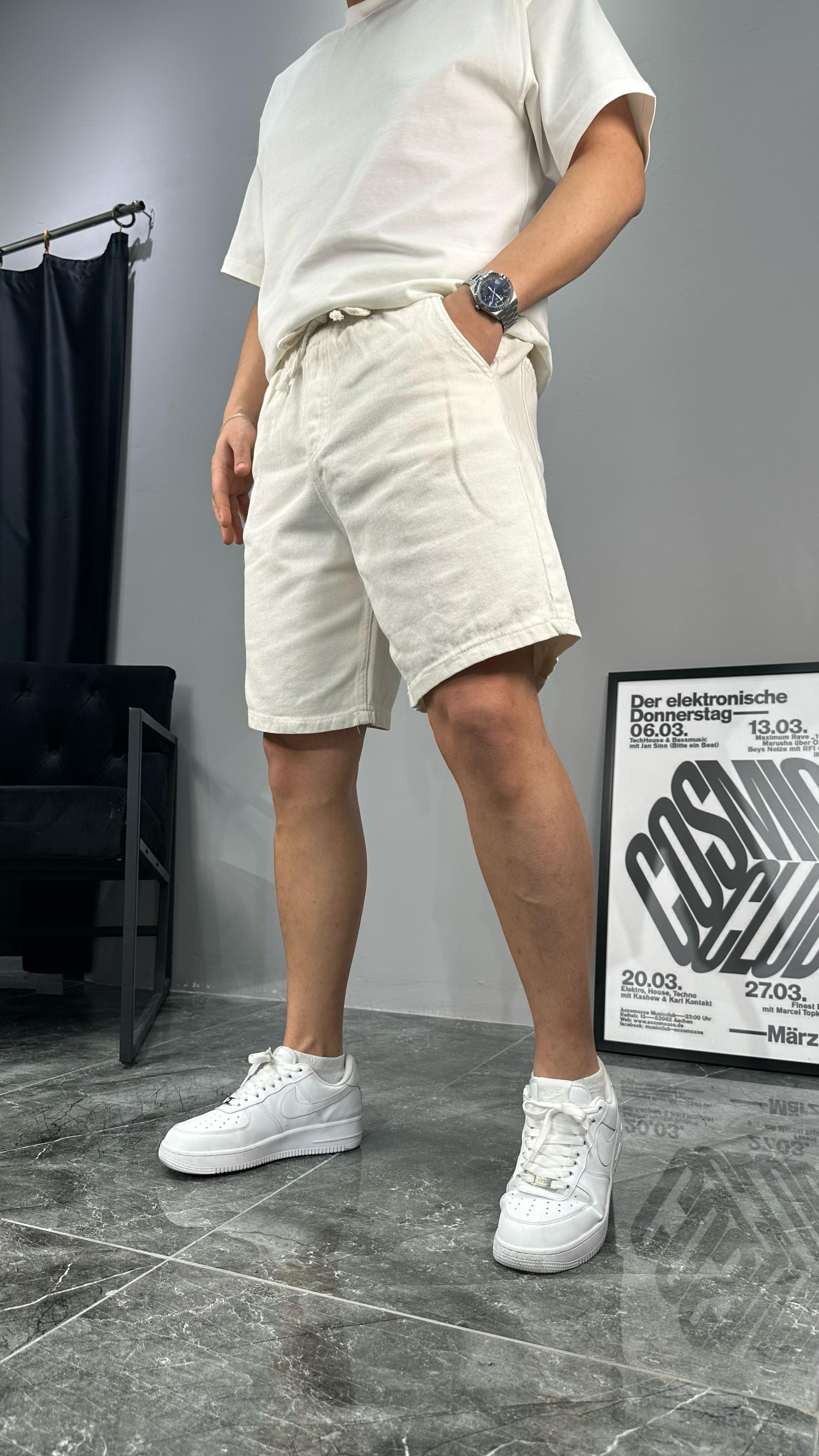 Baggy Fit Kot Şort