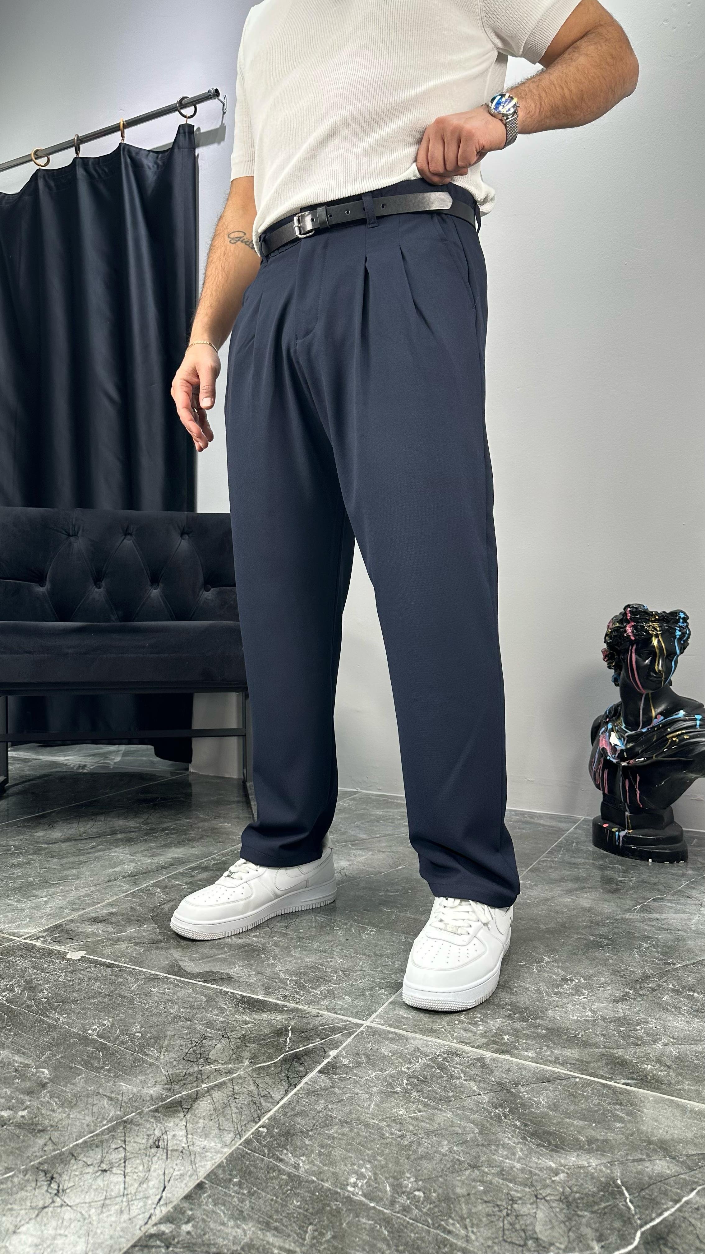 Kemerli Premium Kumaş Pantolon