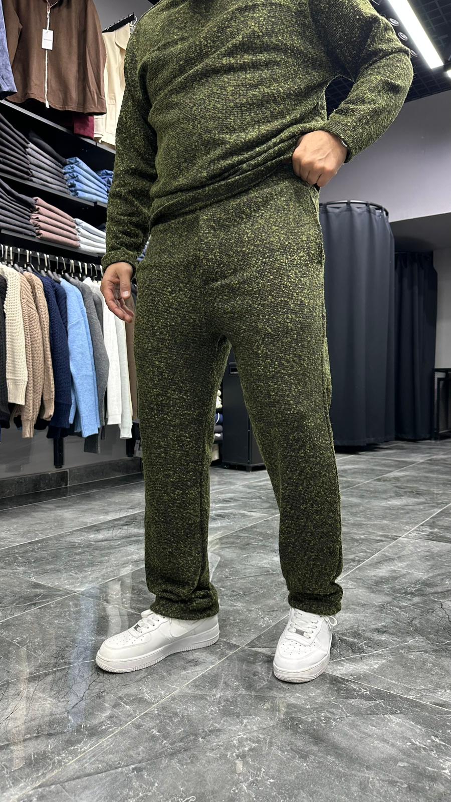 Kışlık Benekli Takım Yeşil