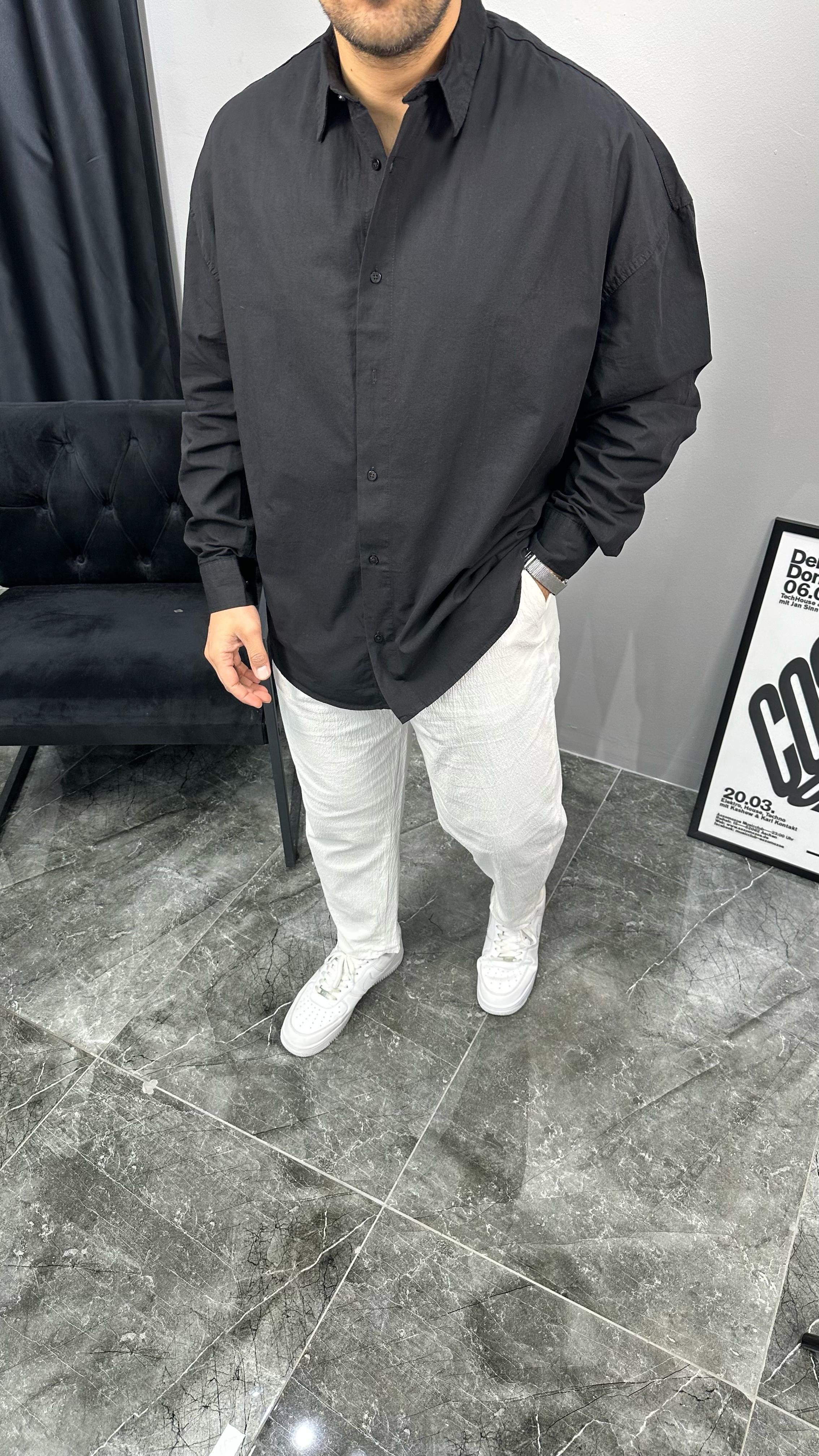 Oversize Gabardin Gömlek