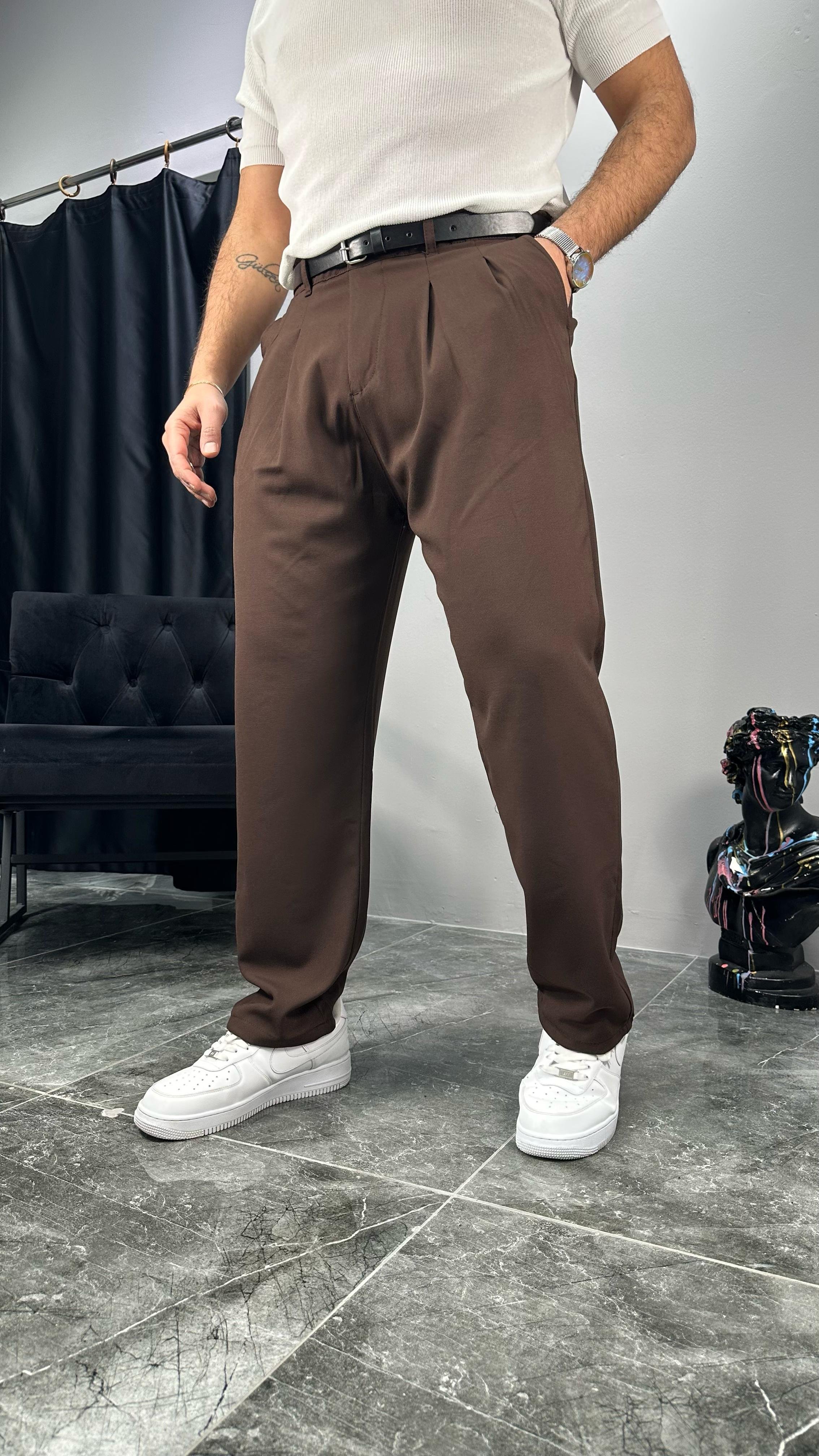Kemerli Premium Kumaş Pantolon