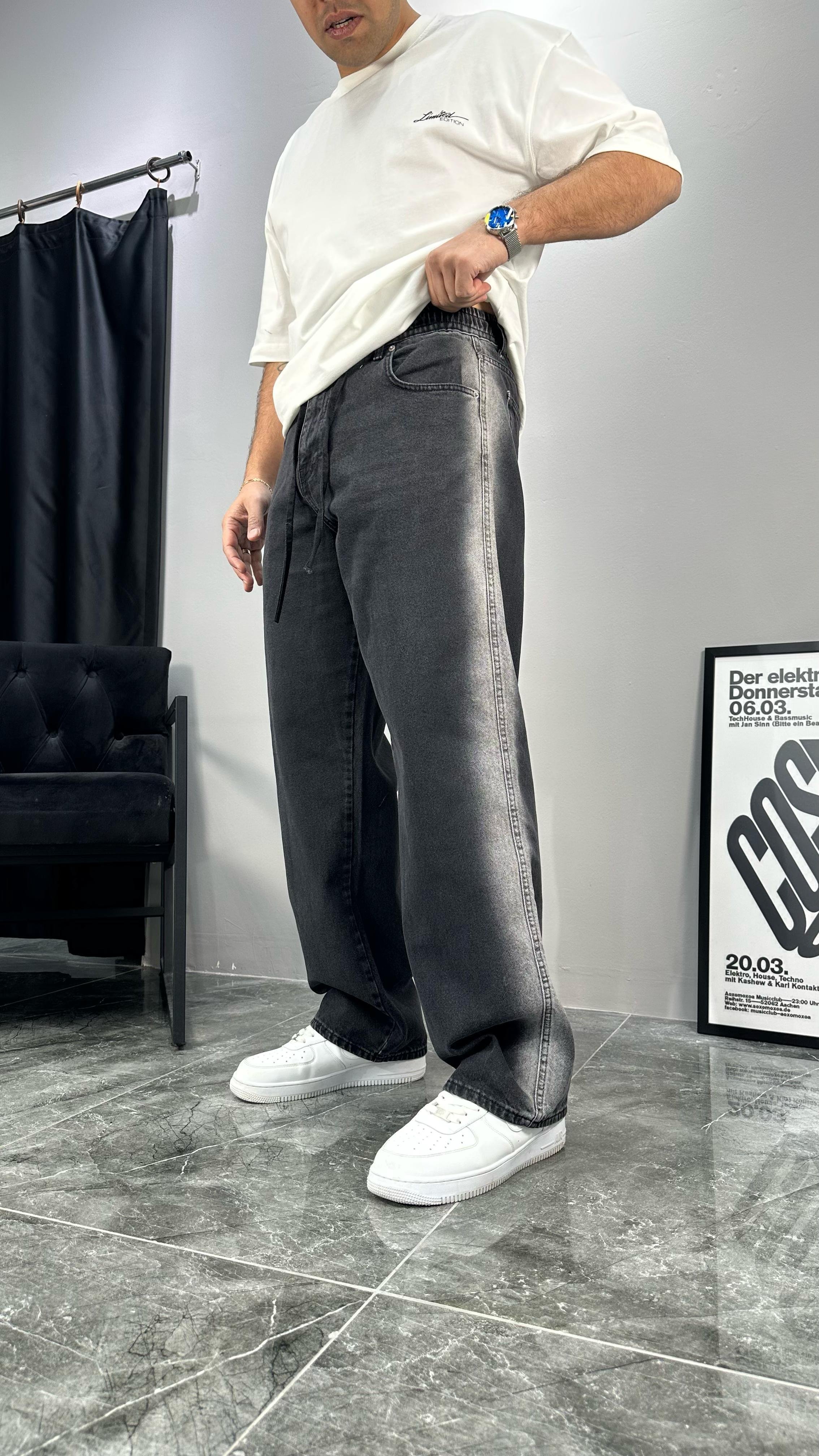 Yıkama Detay Baggy Kot Jogger