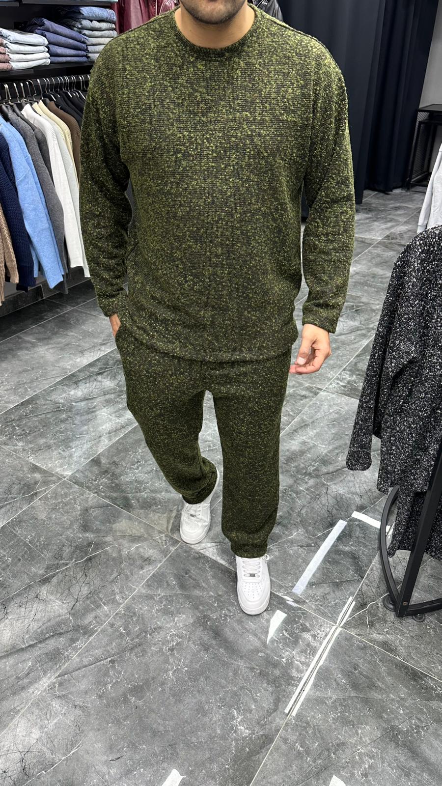 Kışlık Benekli Takım Yeşil