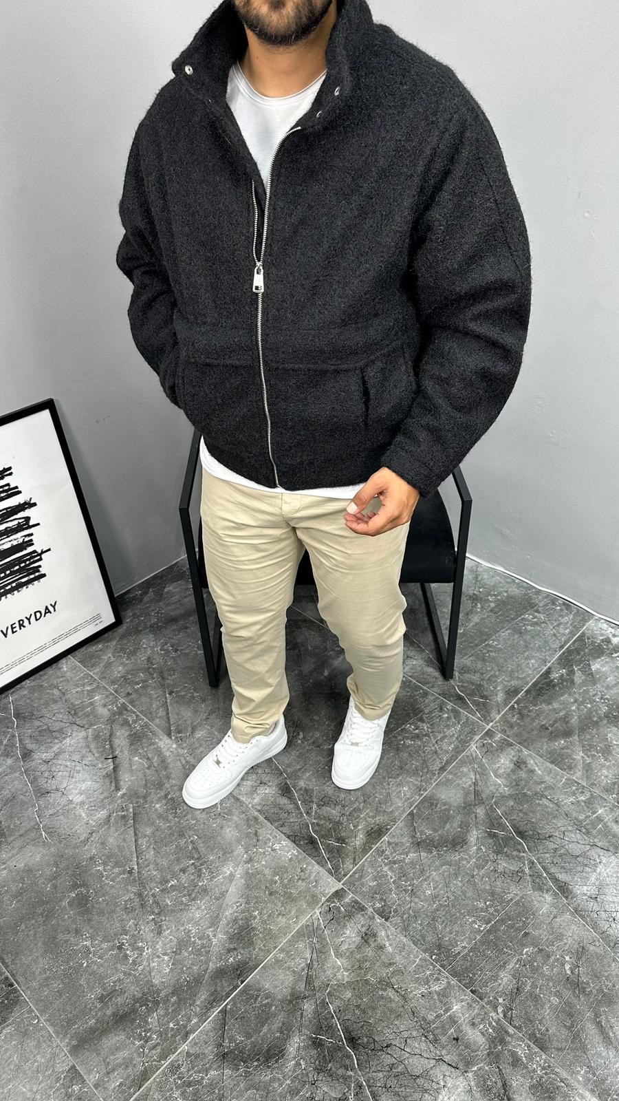 Sakallı Kaşe Ceket