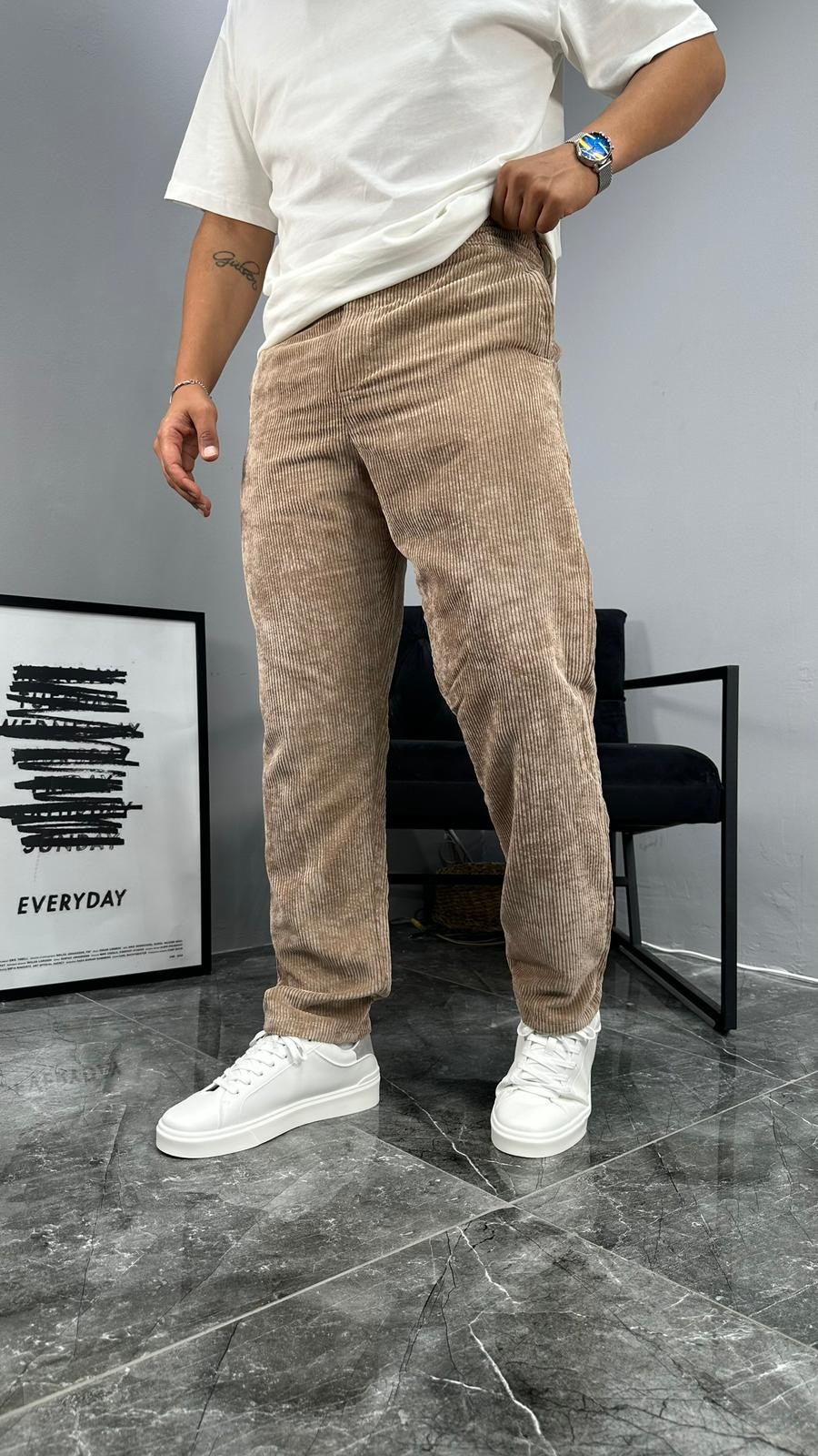 Regular Kadife Pantolon