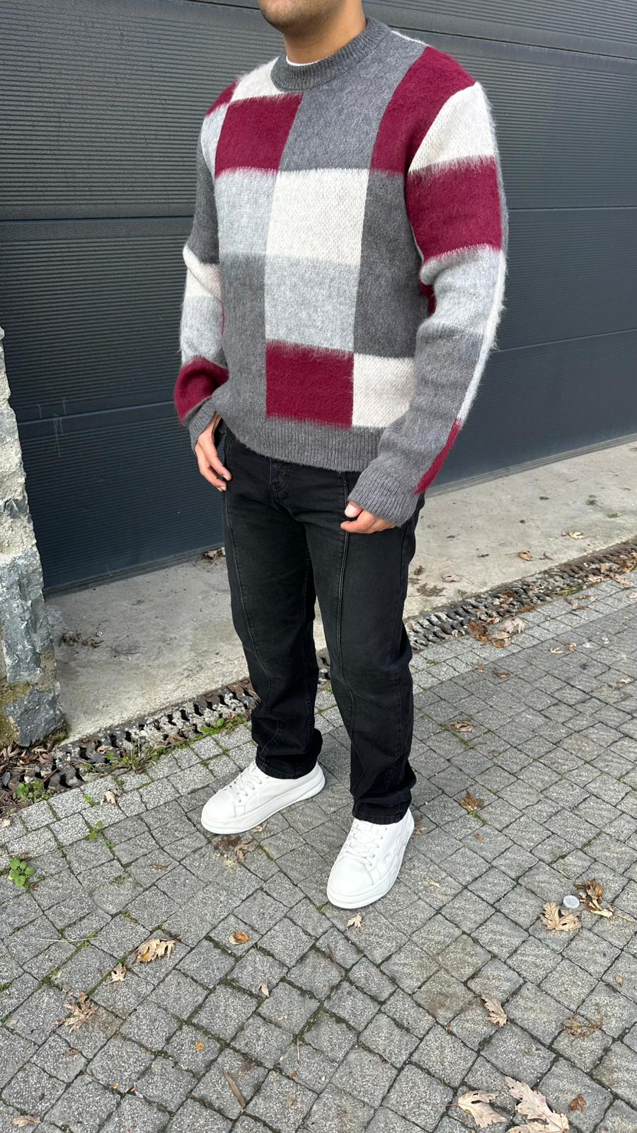 Parça Desen Triko Kazak