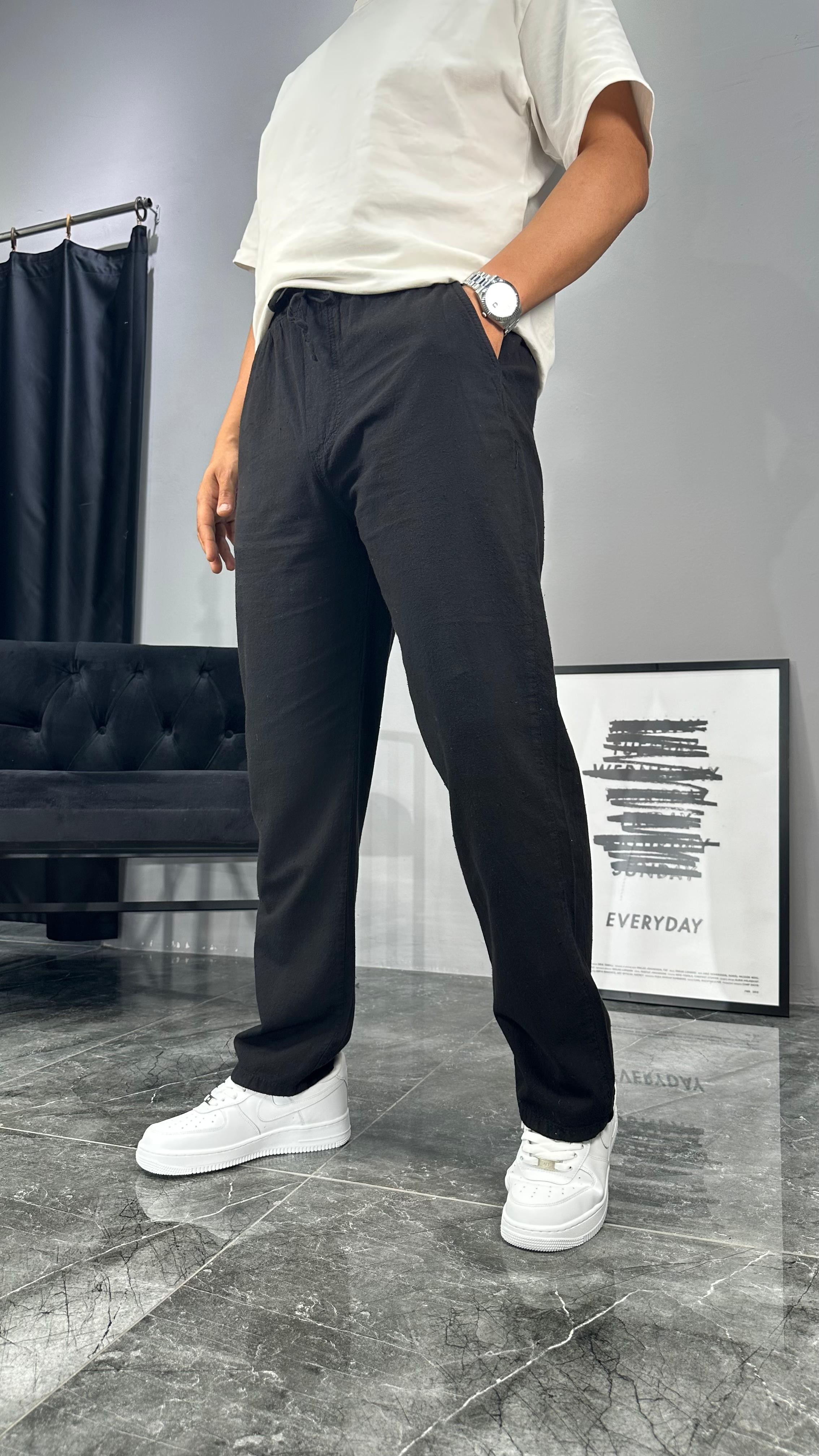 Comfort Fit Keten Pantolon 