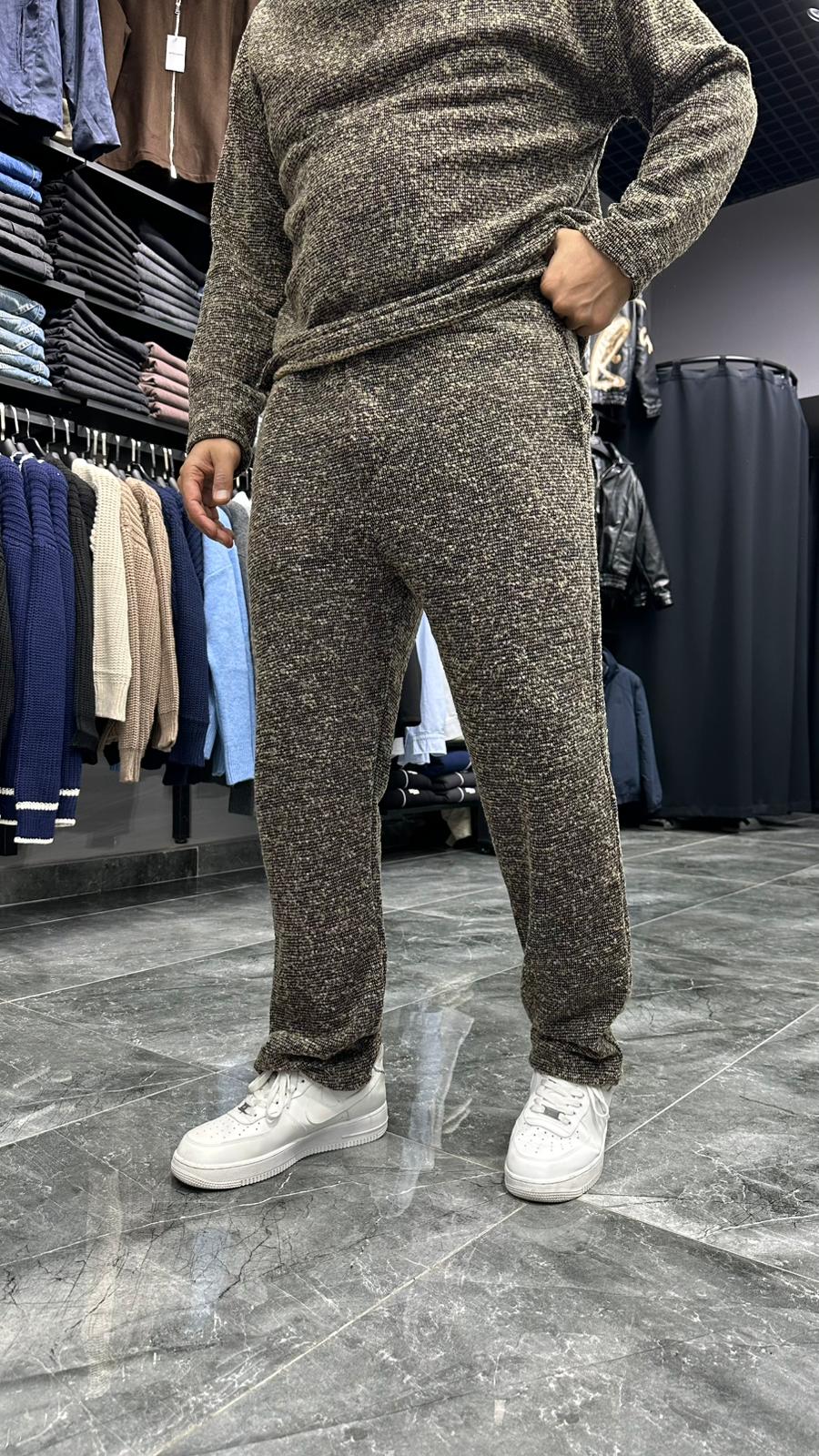 Kışlık Benekli Takım Krem