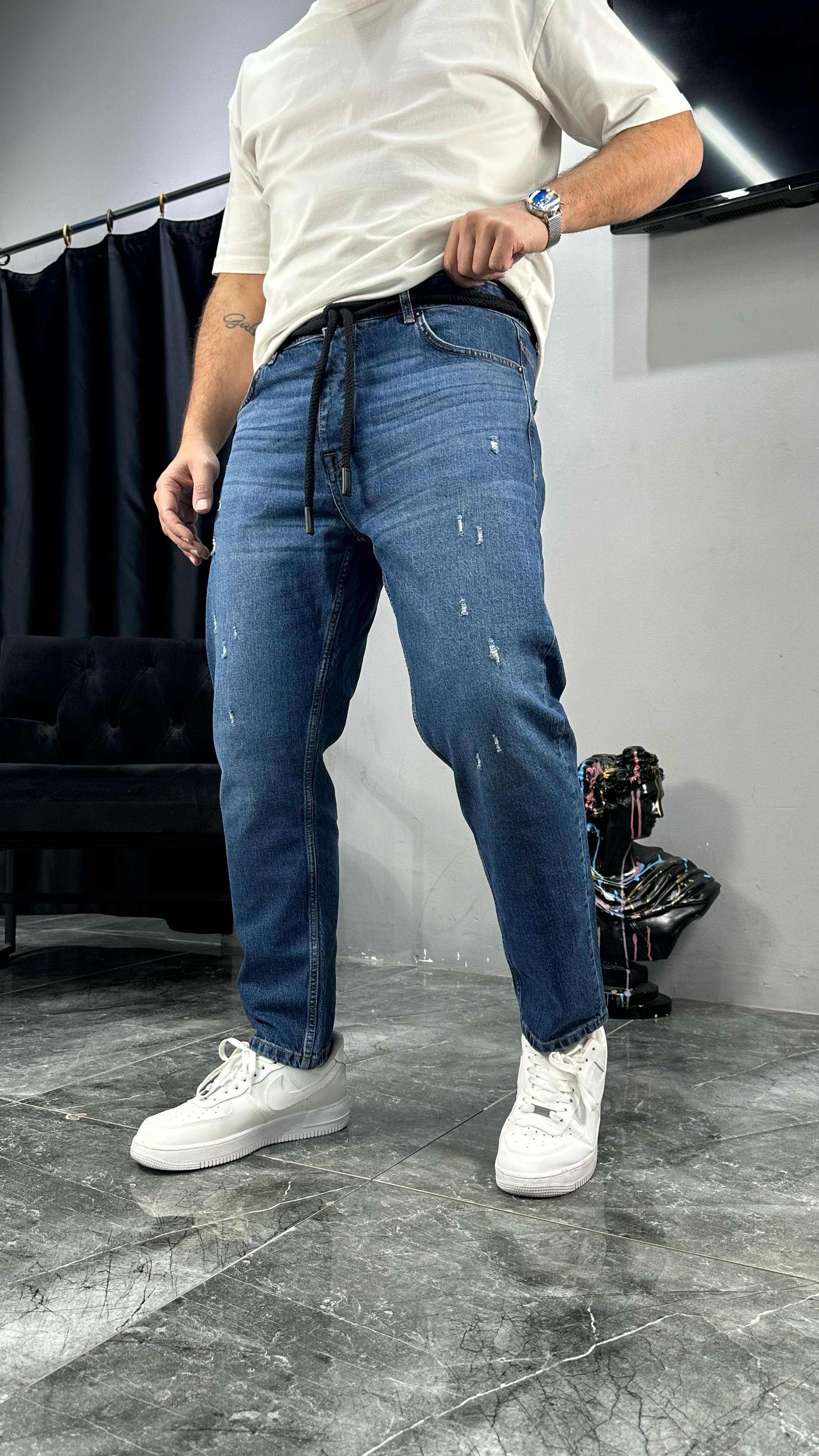 Hasır İpli Regular Jean